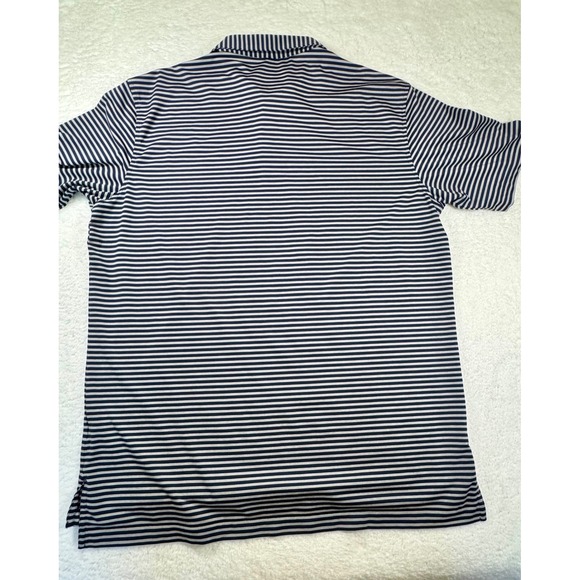 Peter Millar Summer Comfort Polo Shirt Mens Large Stripe Embroidered Golf  L - Picture 12 of 13
